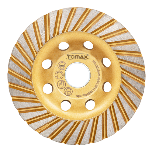 TOMAX ELMASLI BETON YÜZEY TEMİZLEME 115 mm (TURBO)